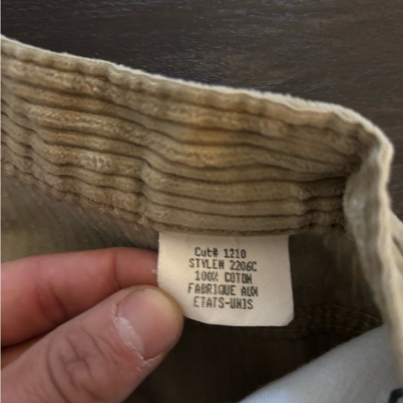 Vintage BC Ethic Pants Men 34 Tan Corduroy EZ Fit VTG Y2K SURF GRUNGE EMO - Picture 6 of 6